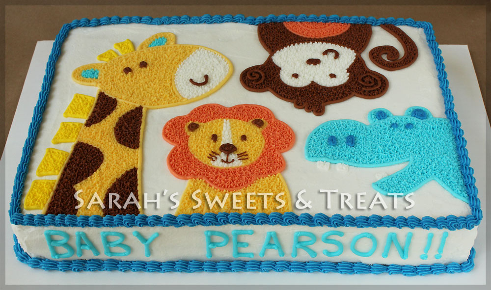 Blue Ombre Animal Cake | Sarah's Sweets & Treats